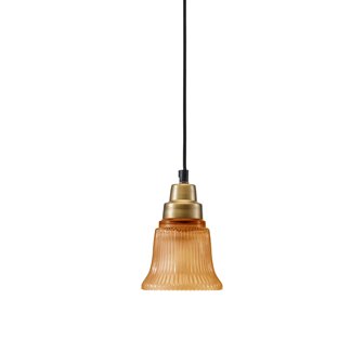 zdjęcie Szklana lampa wisząca retro pomarańczowa Emmi 12cm